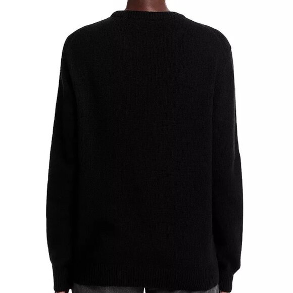 Joshua Sanders Smile Knit Outline Sweater Black S NWT - Picture 6 of 6